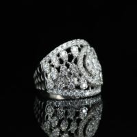 Anillos de Joyería Fina con Engaste de Barra de Plata, Joyería Unisex/para Mujer