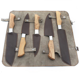 Ensemble de couteaux de cuisine professionnels en acier Damas, construction robuste pour couper, trancher et hacher divers aliments - Product Image 6