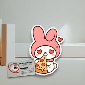 Tuiles magnétiques en acrylique rectangulaires Hello Kitty Pizza Diamond pour cils, écologiques, style fleur et cœur, outil de beauté pour extensions de cils - Product Image 5