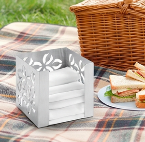 Porta Servilletas de Papel Metálico Plateado, Diseño Moderno, Perfecto para la Decoración del Hogar, Organización Esencial y Accesorio para la Mesa - Product Image 5