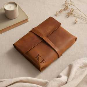 Leather <b>Document</b> <b>Folder</b> with Card Slots Multi Functional Leather Folio Case Corporate Identity Gifts LBC-0049 - Product Image 4
