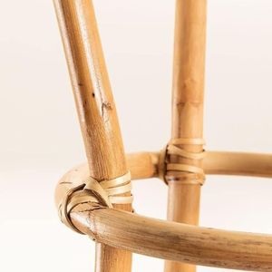 Wholesale Handmade Rattan Clothes Rack Eco-Friendly <b>Standing</b> Garment <b>Hanger</b> Durable Natural Clothing Storage Organizer - Product Image 2