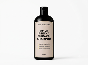 Amla Reetha Shikakai Herbal Liquid <b>Shampoo</b> Deep Cleansing Anti-Dandruff Hair Care Formula for Strong & Healthy Hair - Product Image 1