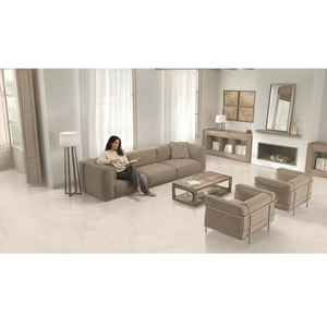 Dalles de carrelage en porcelaine semi-mates effet marbre gris Vistaar 1200x2400mm, design moderne pour la décoration des murs et sols intérieurs - Product Image 2