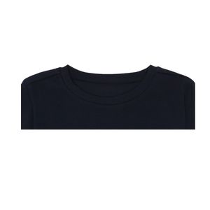 Camiseta de Algodón de Manga Corta Negra para Hombre, al por Mayor, con Logotipo de Marca Privada |   Camiseta Básica Informal Lisa - Product Image 6