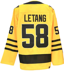 यूनिसेक्स पिट्सबर्ग आइस हॉकी जर्सी थोक पॉलिएस्टर/कपास त्वरित शुष्क सांस लेने योग्य 71 वेगेनी मालकिन 66 मार्यो लेमियोक्स 58 क्रिस - Product Image 5