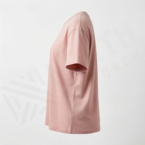 Camiseta Extra Grande para Mujer, Personalizada, de Algodón, con Logotipo por Transferencia de Calor, para Uso Comercial, Color Personalizado, Transpirable, Estilo Casual de Verano - Product Image 3