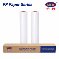 Papier synthétique PP double mat épaissi, compatible solvant écologique, découpe personnalisée OEM, vente en gros, impression commerciale, fabrication d'affiches et de signalétique