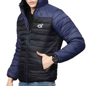 Factory Winter New Arrival <b>Hooded</b> <b>Long</b> Sleeve <b>Puffer</b> Men's <b>Jacket</b> with Customized Front Logo Breathable & Eco-Friendly - Product Image 2