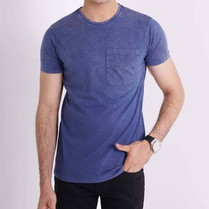เสื้อยืดพิมพ์ลายตามสั่ง ดีไซน์ใหม่ปี 2025 ผ้าฝ้าย 100% เสื้อยืดเปล่าสไตล์วินเทจ แขนสั้นทรงโอเวอร์ไซส์สำหรับผู้ชาย ล้างสีแบบแอซิดวอช มีกระเป๋า - Product Image 1