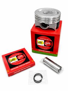 Nouveau kit de piston de moto pour Bajaj Compact BS4 63,50 mm, segments en acier OEM, surface Molycoat, pièces de rechange moteur - Product Image 1