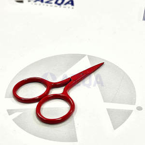 Tijeras de Bordado Mini de Acero Inoxidable con Recubrimiento de Color Rojo Carmesí Intenso, Tijeras de Costura con Punta Fina y Afilada, Herramienta para Manualidades - Product Image 3