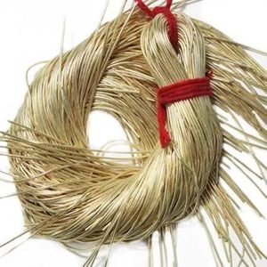 Bordure de paillettes vert clair lisse, broderie à la main, fil métallique fin français, ornement en fil doré, Dabka indien, purl, durable, 3,8 cm - Product Image 1