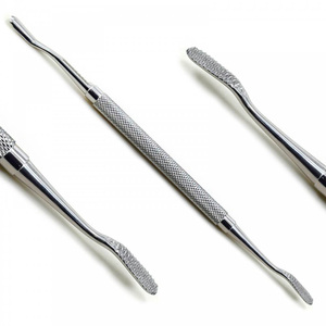 Lima dental manual de doble punta de calidad premium, raspador de implantes ortopédicos, sin imán, acero inoxidable 304, 6 mm, aprobado por la CE - Product Image 2