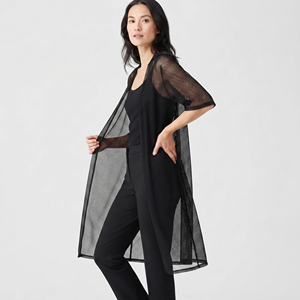 Vestido de playa sexy de malla transparente para mujer, cubrebañador, túnica transparente, ropa de club, bata transparente - Product Image 6
