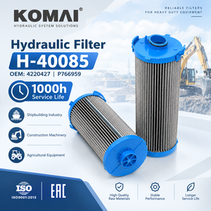 Filtre de retour d'huile hydraulique KOMAI 4220427 P766959 SH66353 BG00736562 P767131 P767130 5580084098 9239443095 pour LH307-15 - Product Image 1
