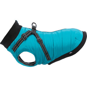 Abrigo para Mascotas Pontis Aquamarine con Arnés, Talla M 45 cm, Ropa Elegante para Mascotas - Product Image 3