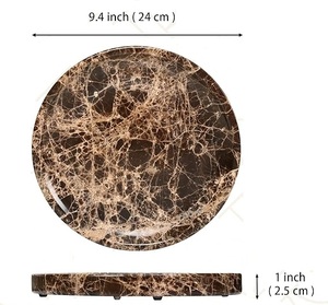 Plateau de table basse en marbre OEM de fabricant fiable pour bougies décoratives, livres, vases et aménagement intérieur contemporain - Product Image 6