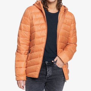 Women's <b>Long</b> Sleeve Hooded Puffer <b>Jacket</b> with Printed Breathable Cotton Filled <b>Waterproof</b> High Quality Factory Price - Product Image 2