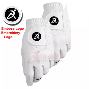 Fabricant OEM de gants de golf personnalisés avec logo brodé personnalisé, cuir Cabretta, imperméable et antidérapant, qualité supérieure pour hommes - Product Image 4