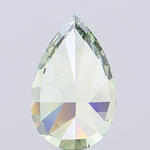 Diamant vert poire de 7 carats, magnifique et rare, de couleur fantaisie, brillant, diamant brut pour une œuvre maîtresse de joaillerie de luxe sur mesure - Product Image 3