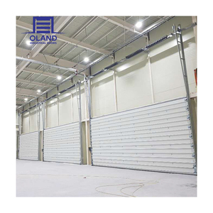 Porte sectionnelle industrielle isolée à chaud, en acier, avec isolation en mousse PU, verticale, thermique, automatique, pour entrepôt - Product Image 5