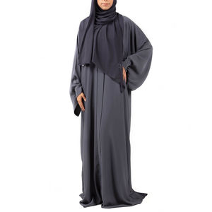 Ropa Islámica Personalizada, Abaya para Mujer, Vestido Musulmán, Abaya Informal de Color Sólido, Traje de Dos Piezas, Abaya para Mujer, Vestido Musulmán - Product Image 1