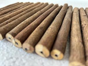 Lápices de Madera de Neem Hechos a Mano, Lápices de Grafito de Madera Rústica Ecológicos y Naturales, Artículos de Papelería Sostenibles - Product Image 4