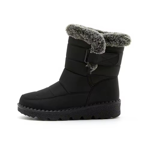 2026 Unisex Mid-Calf Cotton-Padded Snow Boots <b>Plus</b> <b>Size</b> Winter Fleece-Lined Thick Waterproof Thermal Lightweight Flexible Boots - Product Image 5