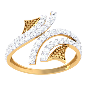 Trendy Geometric Swirl Design Gold <b>Ring</b> Elegant S-Shape Bypass <b>Finger</b> Fine Jewelry - Product Image 6
