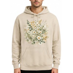Sweat-shirt à capuche moderne imprimé DTG en mélange de coton, confortable pour tous les jours, idéal pour le streetwear décontracté. - Product Image 3