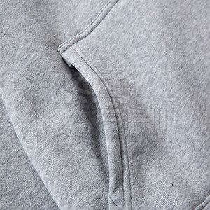 Pull-over d'hiver pour homme tendance, en coton mélangé, avec capuche, tissu polaire lisse, écologique, respirant, streetwear décontracté - Product Image 3