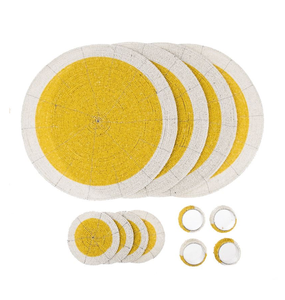 Napperons perlés brodés pour événements festifs et maisons – Napperons perlés tendance pour tables à café et à dîner - Product Image 5