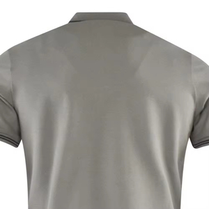 แฮร์รี จอห์นสัน โปรดักชั่นเสื้อโปโลแขนสั้นผู้ชาย สีพื้น ทรงปกติ ผ้าถัก สไตล์ลำลอง สีเทา - Product Image 5