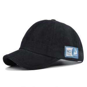 Gorra de béisbol de ala corta de color liso estilo coreano con protección solar para hombre, venta al por mayor, novedad - Product Image 3