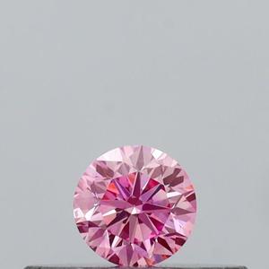 Pierre de diamant de laboratoire de couleur rose violet fantaisie, 1,00 carat, clarté VS1, certifiée IGI, taille brillant rond, pour la fabrication de bijoux - Product Image 1