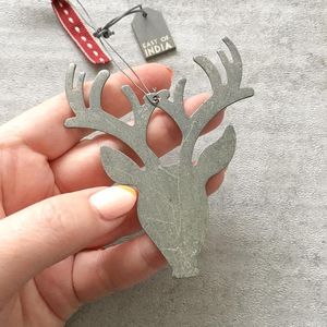 Silver Metal Reindeer Christmas Decoration Centerpiece for Holiday <b>Table</b> Decor Luxury Style - Product Image 6