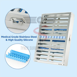Bandeja para Casetes Dentales de Esterilización y Almacenamiento, Manual, con Certificación CE, de Acero Inoxidable, Diseño Seguro y Duradero para Uso Clínico - Product Image 2