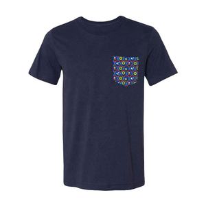 Camiseta con bolsillo personalizado para hombre, camisa con bolsillo en el pecho, estampado frontal - Product Image 1