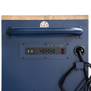 Wholesale OEM 76cm Blue 5 <b>Drawer</b> Rolling Tool Cabinet with Wood Top for Garage <b>Workshop</b> Storage - Product Image 6