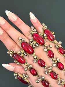 Par de Adornos de Mano Hechos a Mano, Estilo Afgano Kuchi, Vintage, para Bodas y Fiestas, Joyería Tradicional Bohemia Tribal - Product Image 2