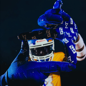 Gants de football américain 7v7 pour receveurs, en néoprène, à doigts entiers, avec fermeture auto-agrippante, logo personnalisé, durables, antidérapants, unisexes, pour jeunes - Product Image 5