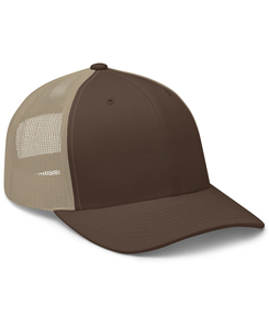 Gorra Trucker de Malla Marrón Personalizada para Hombre, 6 Paneles, Hebilla Ajustable, Color Sólido, Estilo Casual, 180 g - Product Image 4
