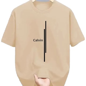 เสื้อยืดผู้ชายผ้าฝ้ายย้อมเส้นด้ายสีดำล้วน คุณภาพสูง ระบายอากาศได้ดี แห้งเร็ว เนื้อผ้าหนา สไตล์ลำลอง ขายส่งแบบไม่มีลาย - Product Image 2