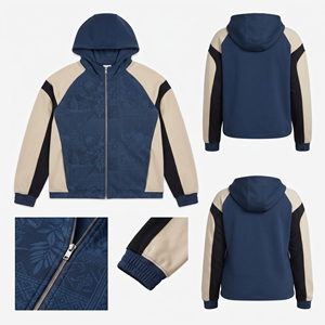 Plus Size Women's Hooded <b>Zip</b>-<b>Up</b> <b>Jacket</b> Color Blocked Print Full Sleeve Hooded <b>Jacket</b> Women Winter Wear Knitted Fleece <b>Zip</b> Hoodie - Product Image 5