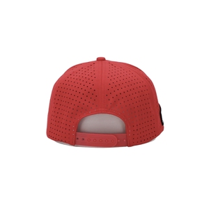 Casquettes de golf respirantes personnalisées avec logo, 5 panneaux, perforées au laser, ajustables, avec logo en patch de caoutchouc PVC VN - Product Image 6