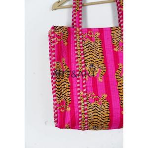 Bolsa de Mano Vintage Resistente, Diseño Acolchado de Algodón Grueso, Dos Asas, Gran Capacidad, Ideal para Gimnasio y Bodas - Product Image 3