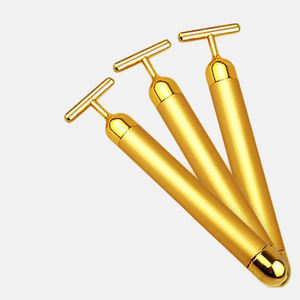 Rouleau de massage électrique pour <span class=keywords><strong>le</strong></span> visage en or rose 24 carats, barre de beauté à haute fréquence pour <span class=keywords><strong>le</strong></span> soin de <span class=keywords><strong>la</strong></span> peau, lifting du visage vibrant - Product Image 2