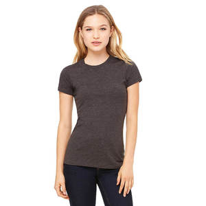 Camiseta de Manga Corta con Cuello Redondo para Mujer, 100% Algodón, Corte Regular, Informal, Lisa, de Verano, Secado Rápido, Transpirable, Tejido de Punto Jersey - Product Image 2