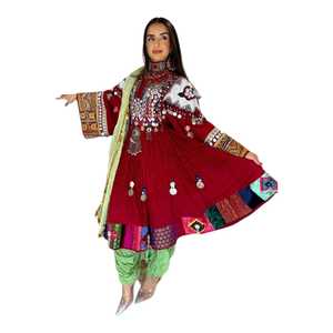 Vestidos Casuales Afganos Recién Llegados, Vestidos Tradicionales Bordados Tribales de Primera Calidad, Moda Femenina al por Mayor - Product Image 1